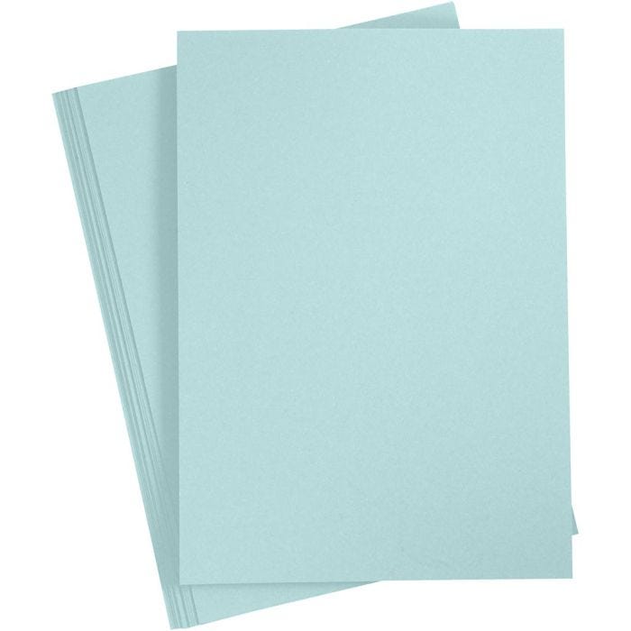 Papier, A4, feuille 210x297 mm, 80 gr, bleu clair, 20 pièces/ 1 Pq.