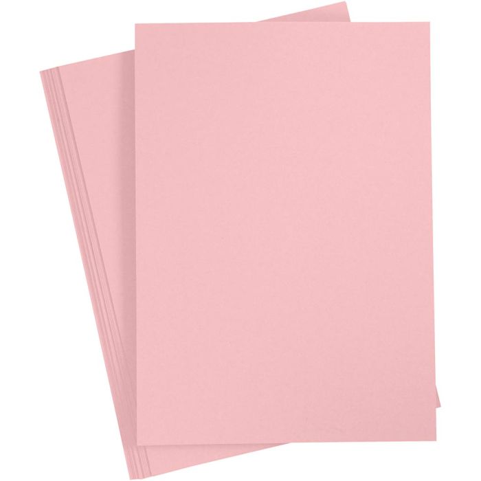 Papier, A4, feuille 210x297 mm, 80 gr, rose clair, 20 pièces/ 1 Pq.