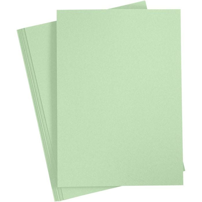 Papier, A4, feuille 210x297 mm, 80 gr, vert clair, 20 pièces/ 1 Pq.