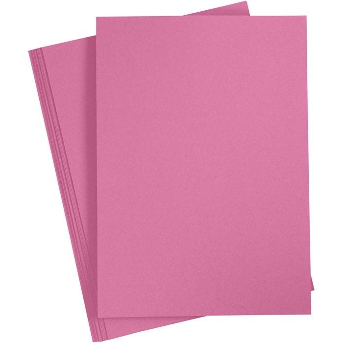 Papier, A4, feuille 210x297 mm, 80 gr, rose, 20 pièces/ 1 Pq.