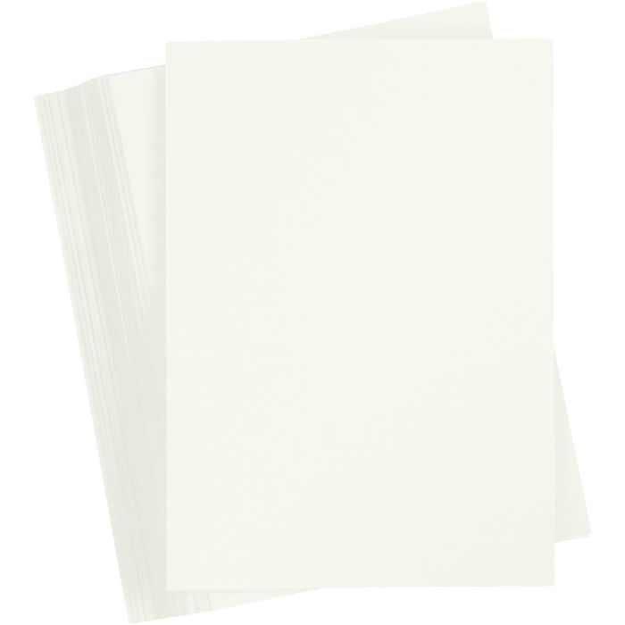 Papier Cartonné, A6, feuille 105x148 mm, 180 gr, blanc cassé, 100 flles/ 1 Pq.
