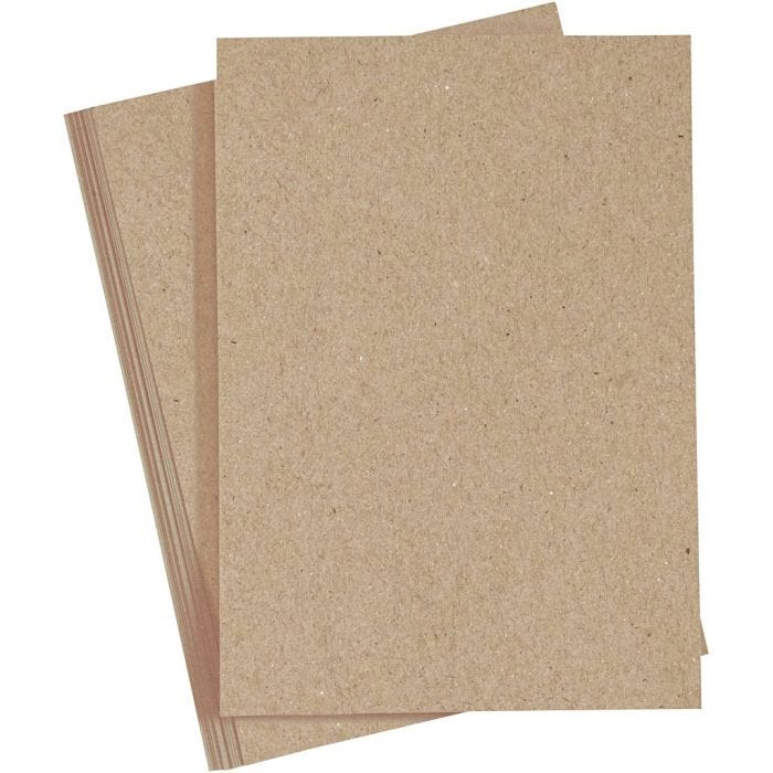 Papier cartonné, A4, feuille 210x297 mm, 220 gr, naturel, 10 pièces/ 1 Pq.