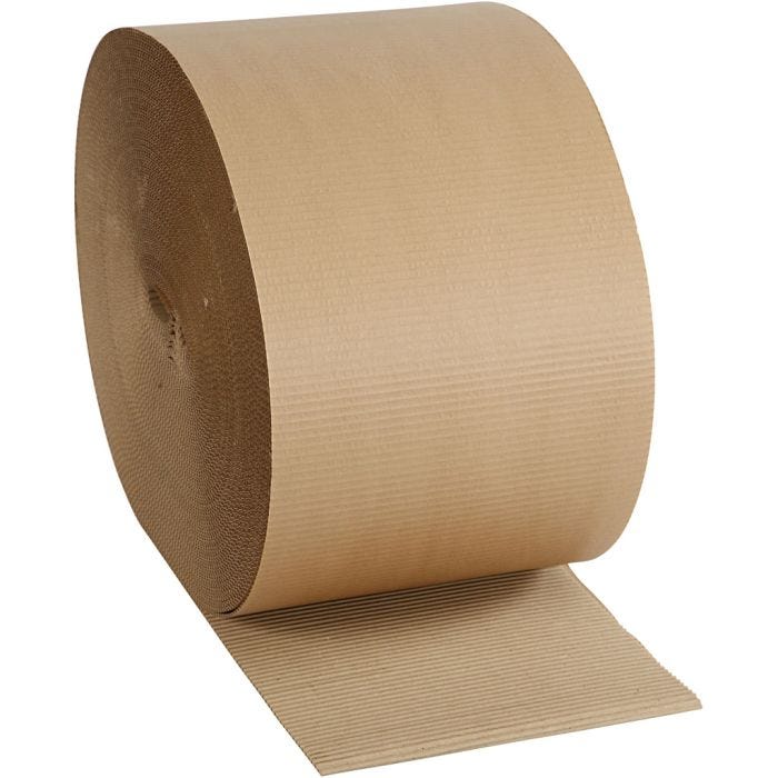 Carton ondulé, L : 30 cm, 70 m/ 1 rouleau