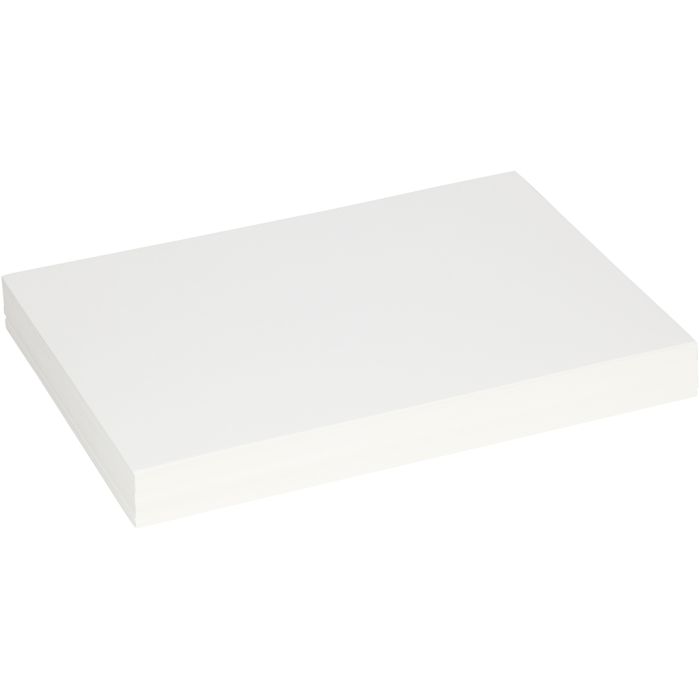 Constructie karton, vel 25,5x36 cm, dikte 0,4 mm, 250 gr, wit, 100 vel/ 1 doos