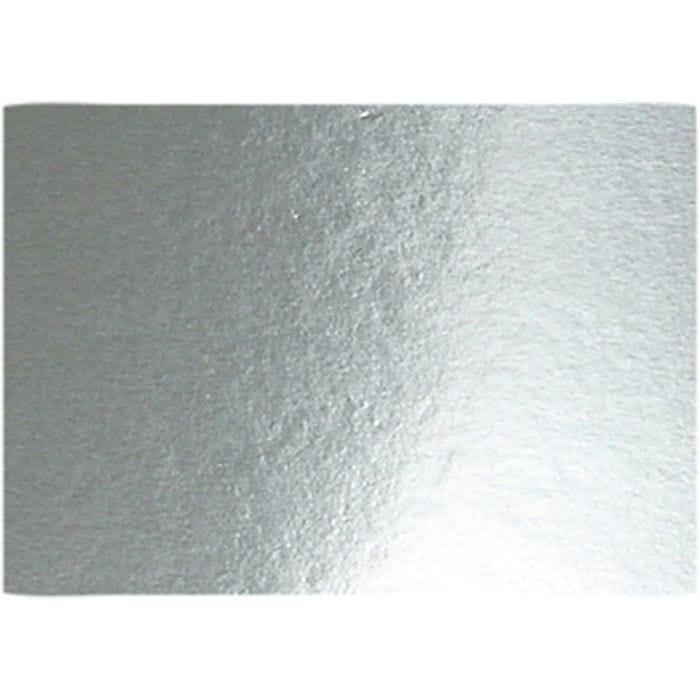 Papier métallisé, A4, feuille 210x297 mm, 280 gr, argent, 10 flles/ 1 Pq.