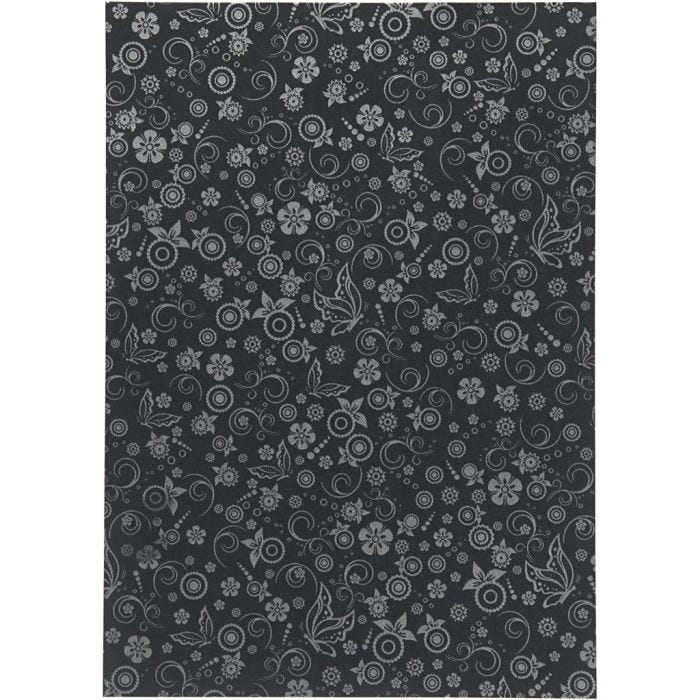 Papier, A4, feuille 210x297 mm, 80 gr, noir, 20 flles/ 1 Pq.