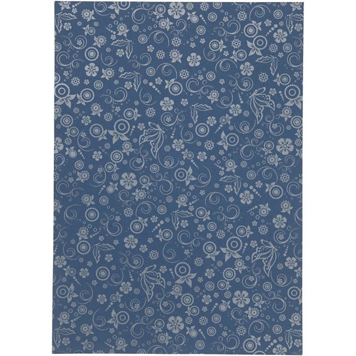 Papier, A4, feuille 210x297 mm, 80 gr, bleu, 20 flles/ 1 Pq.
