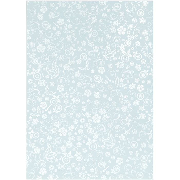 Papier, A4, feuille 210x297 mm, 80 gr, bleu clair, 20 flles/ 1 Pq.