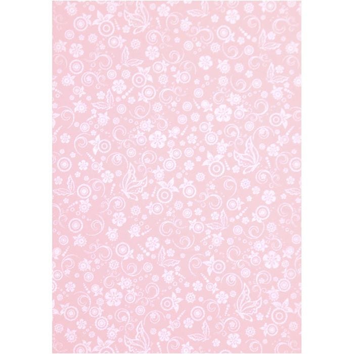 Papier, A4, feuille 210x297 mm, 80 gr, rose clair, 20 flles/ 1 Pq.