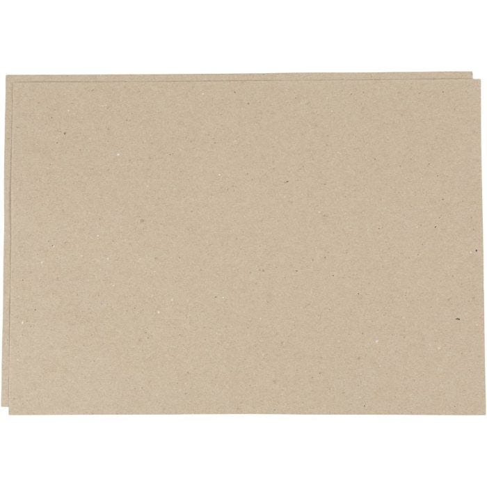 Papier Kraft, A3, feuille 297x420 mm, 135 gr, brun gris, 500 flles/ 1 Pq.
