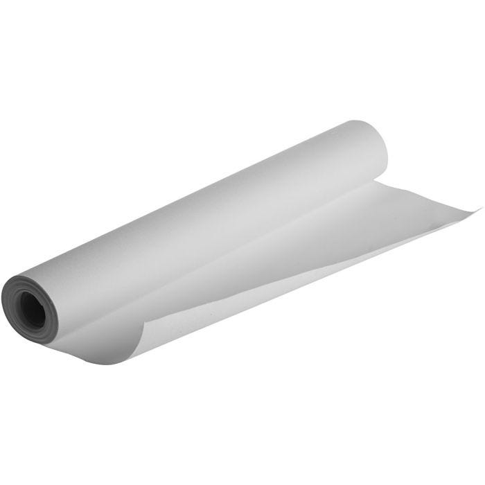 Toile en rouleau, L : 50 cm, 380 gr, blanc, 5 m/ 1 rouleau