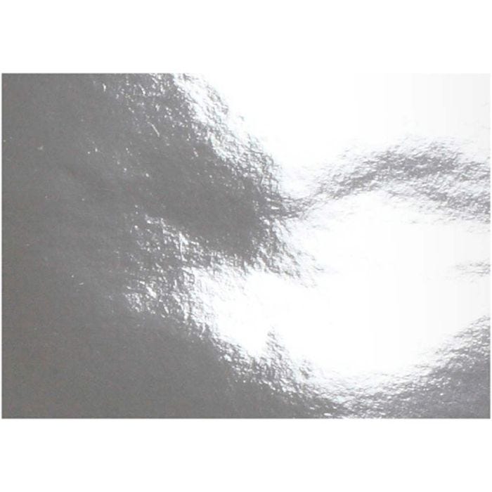 Papier Métallisé, A4, feuille 210x297 mm, 120 gr, argent, 10 flles/ 1 Pq.