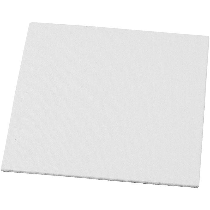 Panneau en toile, dim. 15x15 cm, ép. 3 mm, 280 gr, blanc, 1 pièce