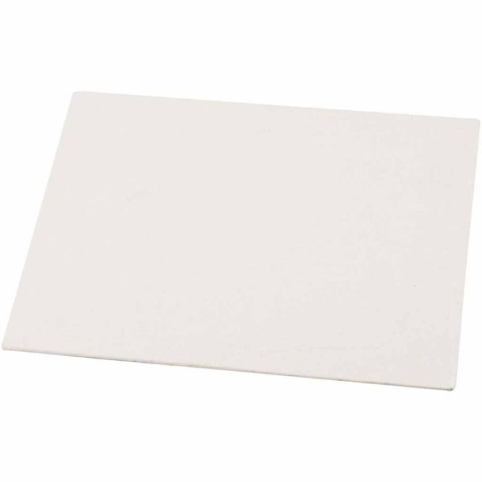 Panneau en toile, A4, dim. 21x29,7 cm, ép. 3 mm, 280 gr, blanc, 10 pièces/ 1 Pq.