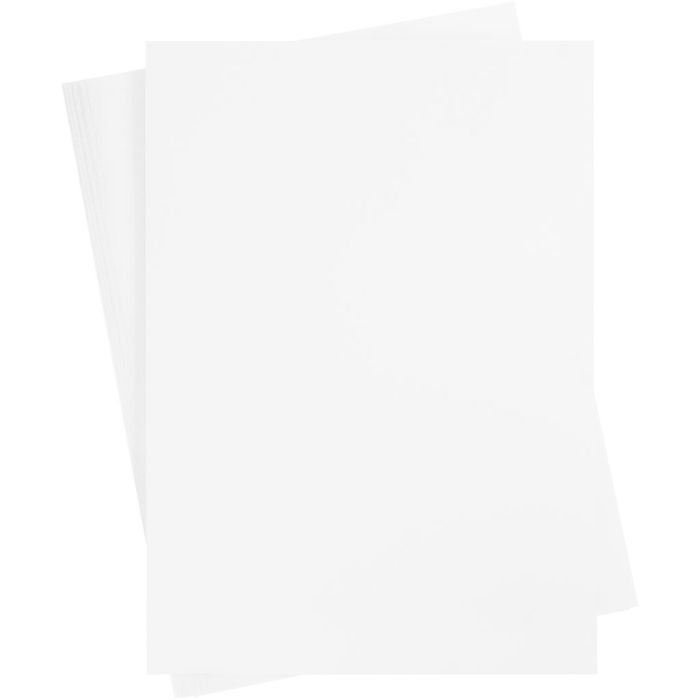 Papier cartonné coloré, feuille 460x640 mm, 210-220 gr, blanc, 25 flles/ 1 Pq.