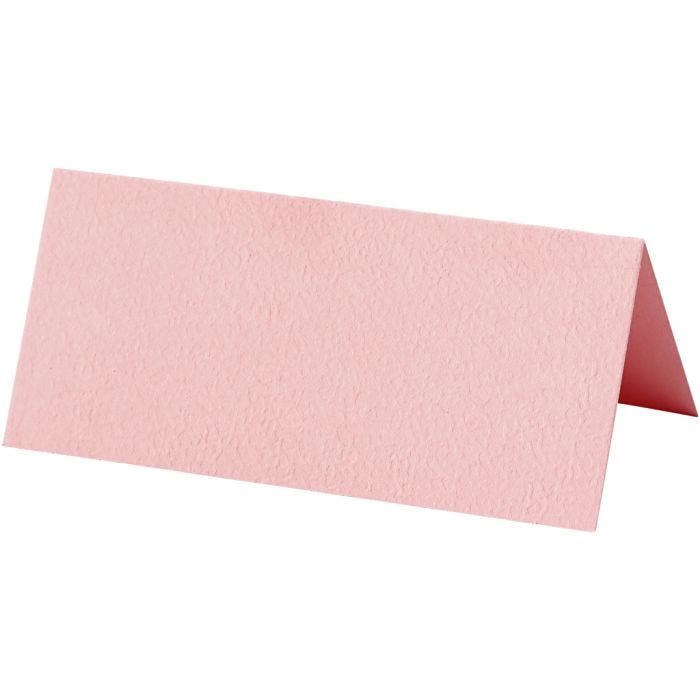 Marque-places, dim. 9x4 cm, 220 gr, rose clair, 20 pièces/ 1 Pq.
