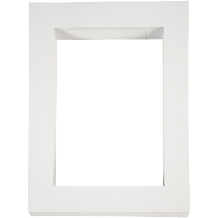 Passe-partout, A4, dim. 28,5x37 cm, 500 gr, blanc, 100 pièces/ 1 Pq.