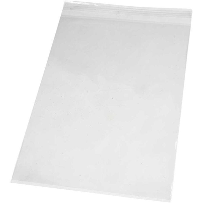 Sachet Cellophane, H : 31,2 cm, L : 22,5 cm, ép. 25 my, 20 pièces/ 1 Pq.