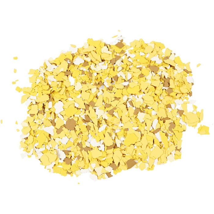Flocons de Terrazzo, jaune, 90 gr/ 1 boîte