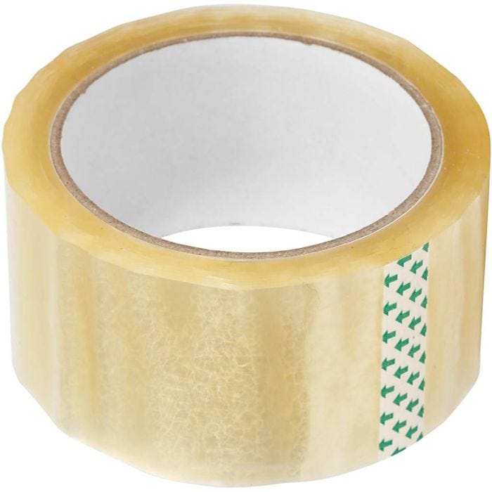 Ruban adhésif d'emballage, L : 48 mm, 60 m/ 1 rouleau