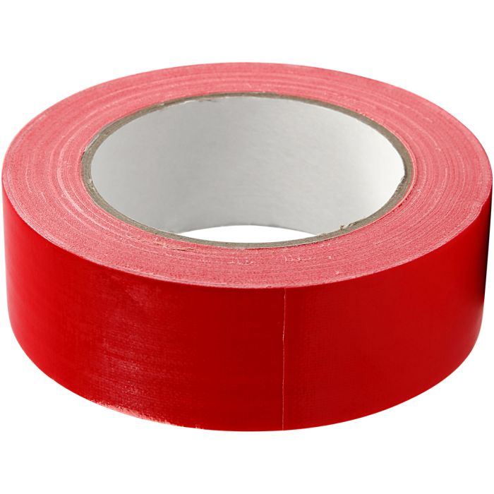 Duct tape, L : 38 mm, rouge, 25 m/ 1 rouleau