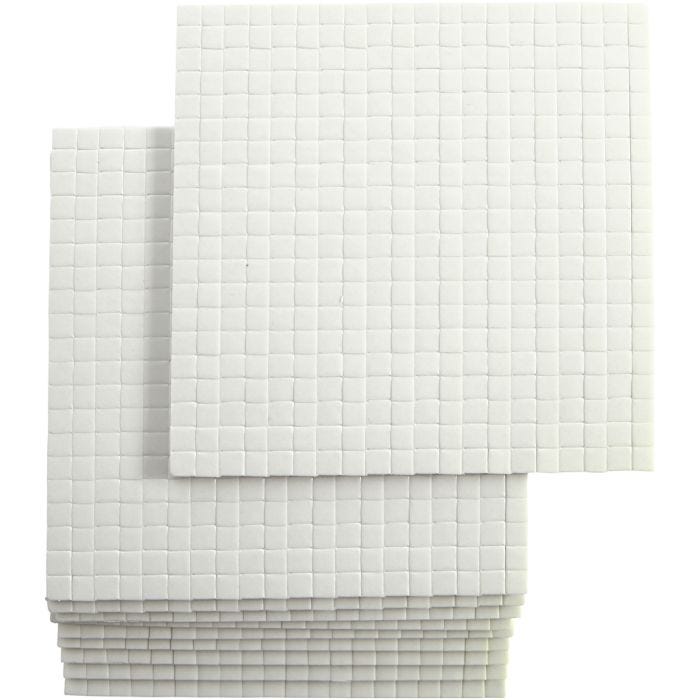 Coussinets 3D, dim. 5x5 mm, ép. 3 mm, 10x400 pièces/ 1 Pq.