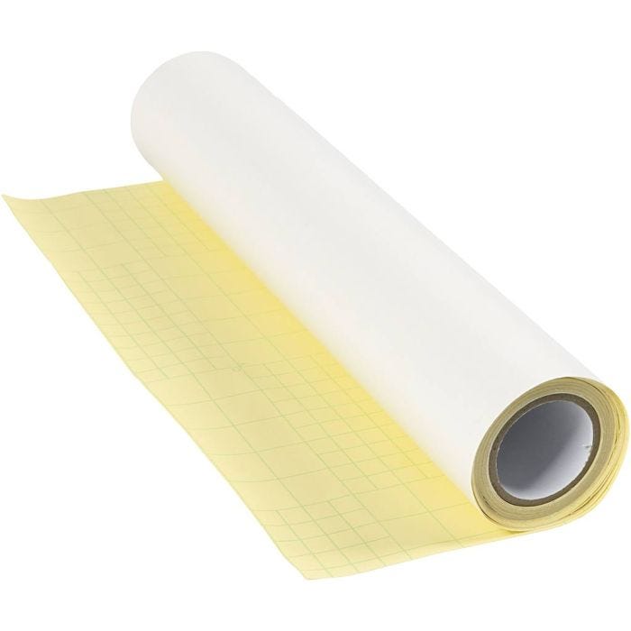 Dubbelzijdig klevend folie, B: 32 cm, dikte 0,03 mm, 5 m/ 1 rol
