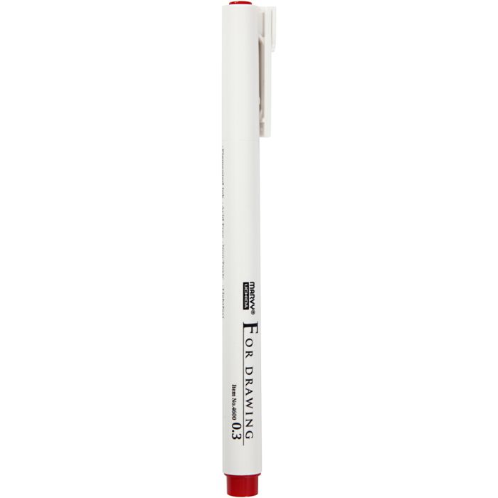 Fine-liner Medallion, trait 0,3 mm, rouge, 1 pièce