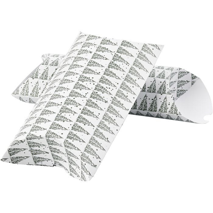 Cadeaudoosje, denneboom, afm 18x15x6 cm, 300 gr, groen, 3 stuk/ 1 doos