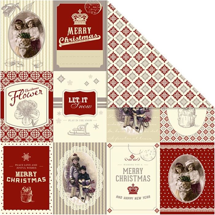 Papier design , feuille 30,5x30,5 cm, 120 gr, 5 flles/ 1 Pq.