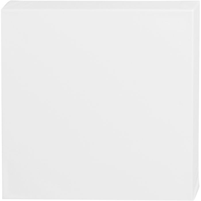 Entoilé, P: 3,7 cm, dim. 30x30 cm, 360 gr, blanc, 1 pièce