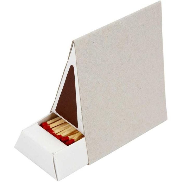 Boîte d'allumettes, dim. 8,5x5x9,5 cm, 10 pièces/ 1 Pq.
