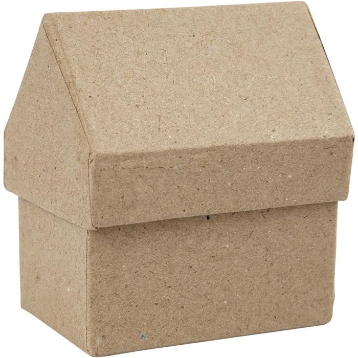 Boîtes Maisons, H : 10,5 cm, dim. 6x8,5 cm, 4 pièces/ 1 Pq.