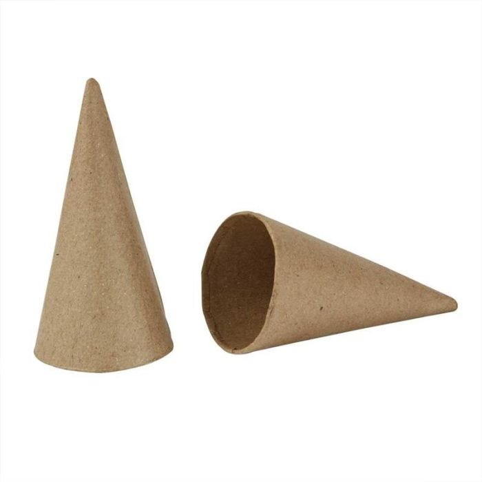Cônes, H : 10 cm, d 5 cm, 10 pièces/ 1 Pq.