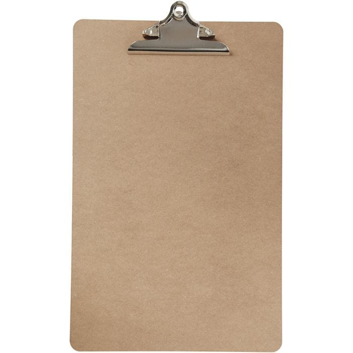 Plaque à pince pour dessin ou écriture, A3, dim. 30x47x0,3 cm, 1 pièce