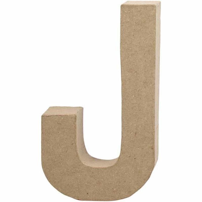 Lettre, J, H : 20,5 cm, L : 11,5 cm, ép. 2,5 cm, 1 pièce