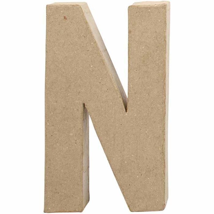 Lettre, N, H : 20,2 cm, L : 11,5 cm, ép. 2,5 cm, 1 pièce