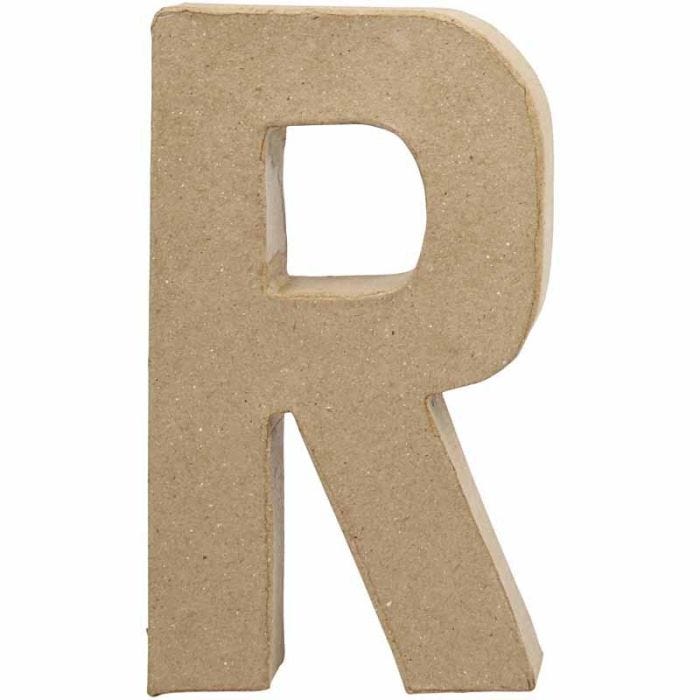 Lettre, R, H : 20,5 cm, L : 11,7 cm, ép. 2,5 cm, 1 pièce