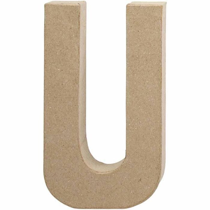 Lettre, U, H : 20,5 cm, L : 11,5 cm, ép. 2,5 cm, 1 pièce