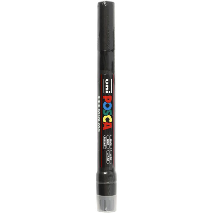 Marqueur Posca, dim. PCF350, trait 1-10 mm, pinceau, noir, 1 pièce