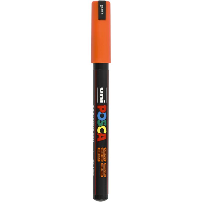 Feutre Posca, dim. PC-1MR, trait 0,7 mm, extra fin, orange, 1 pièce