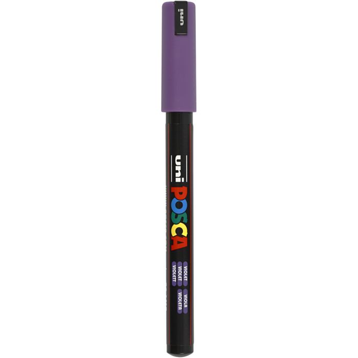 Feutre Posca, dim. PC-1MR, trait 0,7 mm, extra fin, violet, 1 pièce