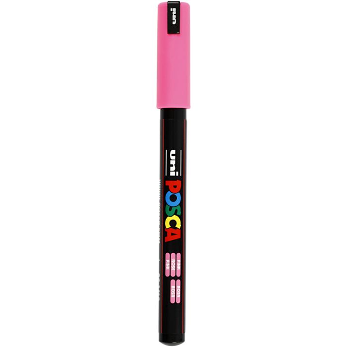 Feutre Posca, dim. PC-1MR, trait 0,7 mm, extra fin, rose, 1 pièce