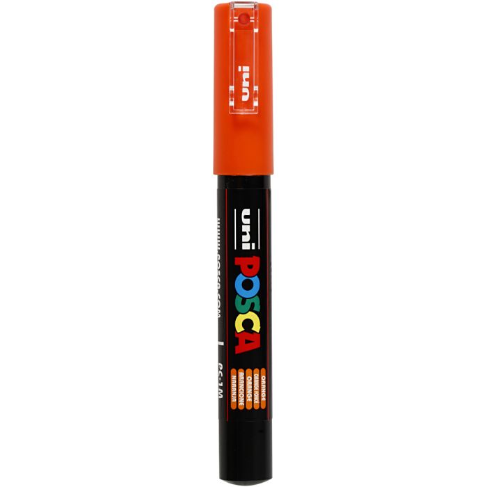 Feutre Posca, dim. PC-1M, trait 0,7 mm, extra fin, orange, 1 pièce