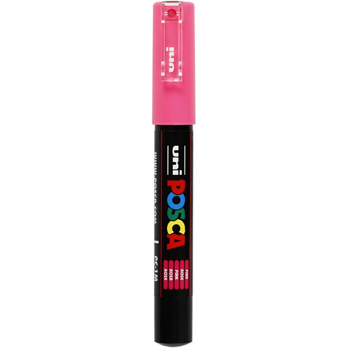 Feutre Posca, dim. PC-1M, trait 0,7 mm, extra fin, rose, 1 pièce