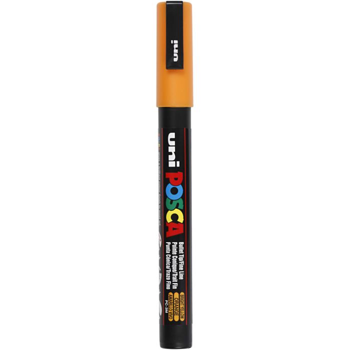 Feutre Posca, dim. PC-3M, trait 0,9-1,3 mm, fin, jaune clair, 1 pièce