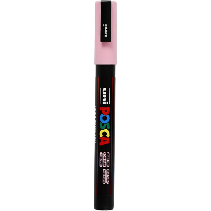 Feutre Posca, dim. PC-3M, trait 0,9-1,3 mm, fin, rose clair, 1 pièce