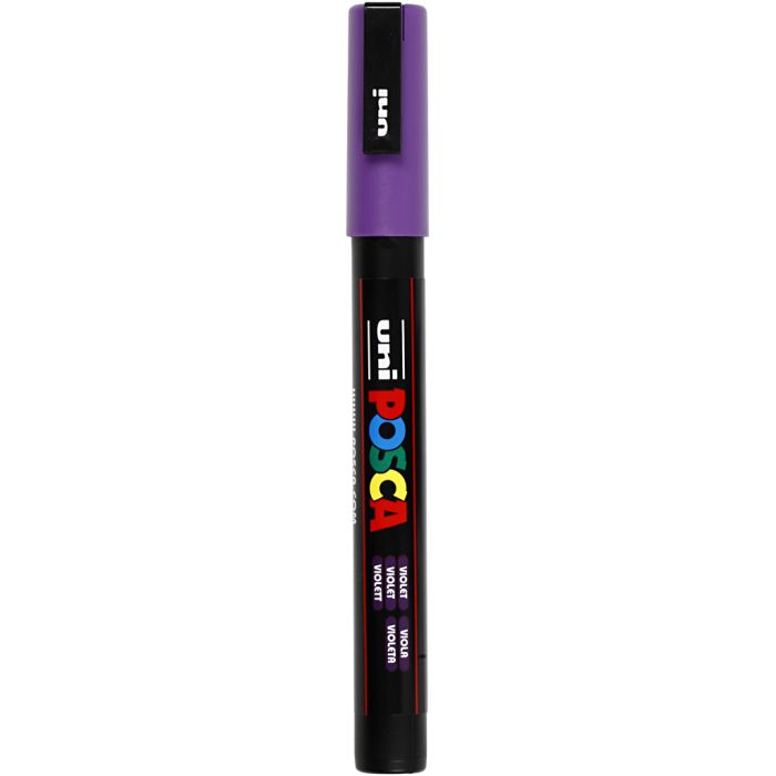 Feutre Posca, dim. PC-3M, trait 0,9-1,3 mm, fin, violet, 1 pièce