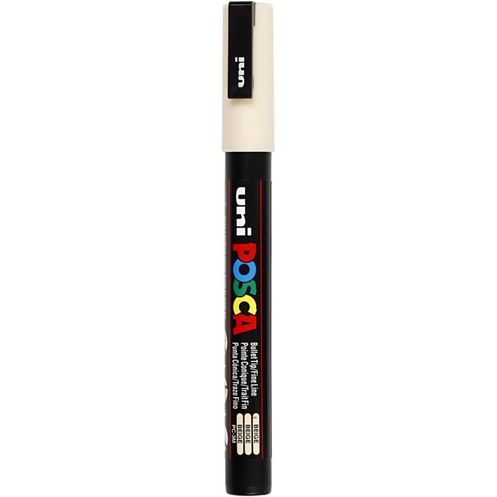 Feutre Posca, dim. PC-3M, trait 0,9-1,3 mm, beige, 1 pièce