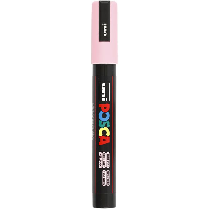 Feutre Posca, dim. PC-5M, trait 2,5 mm, moyen, rose clair, 1 pièce